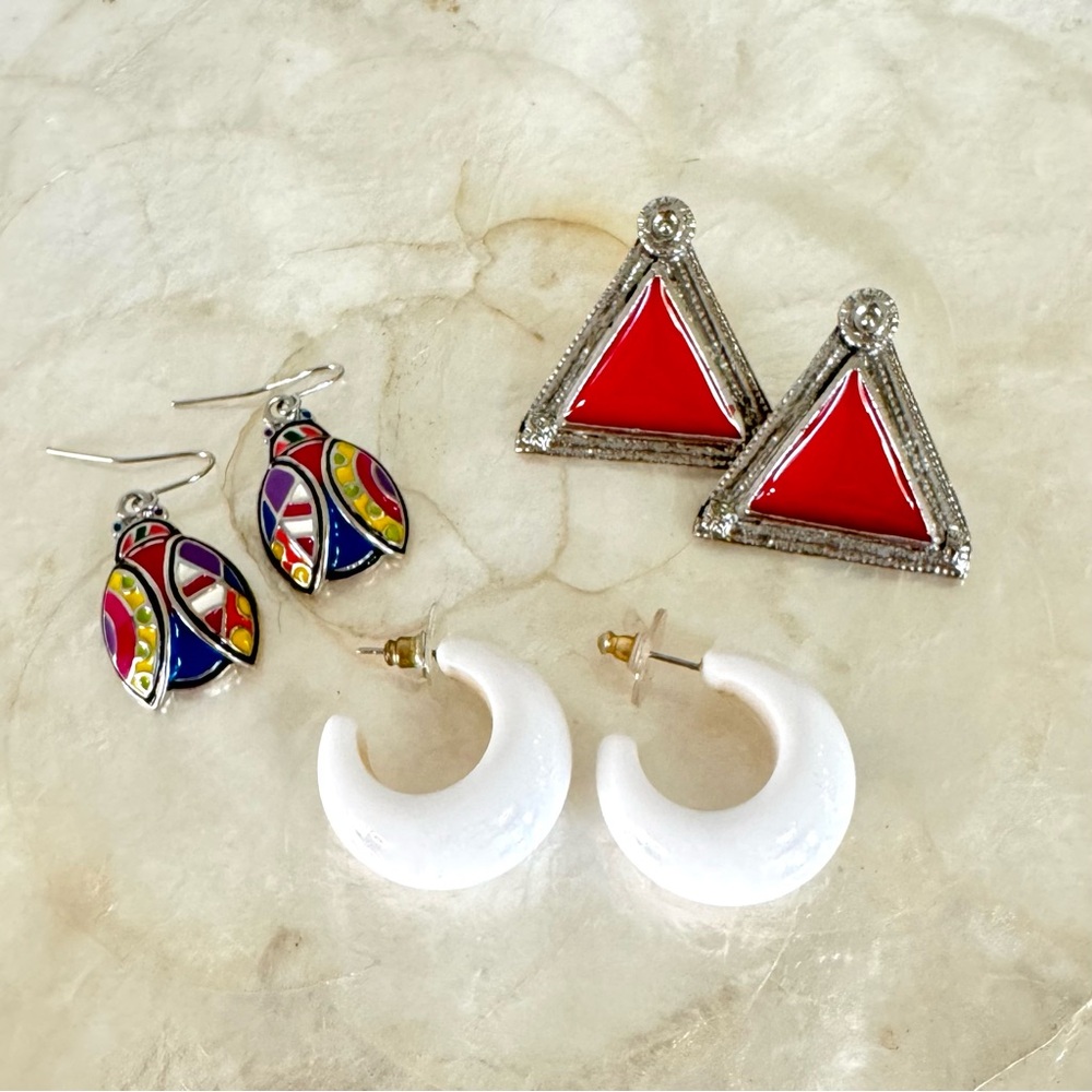Vintage Abstract Earring Bundle - Picture 2 of 5
